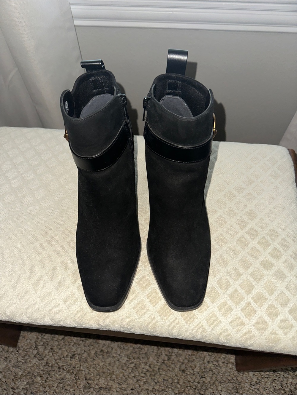 Vionic Black Suede Ankle Boots